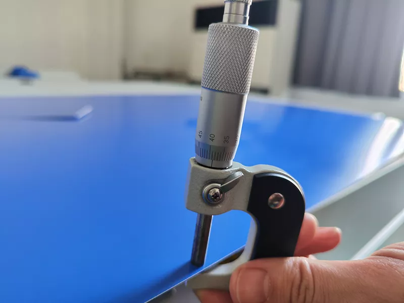 Thickness measurement for PS and CTP aluminum substrate