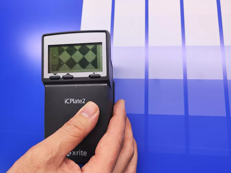 Screen dot inspection for PS and CTP printing plate substrate