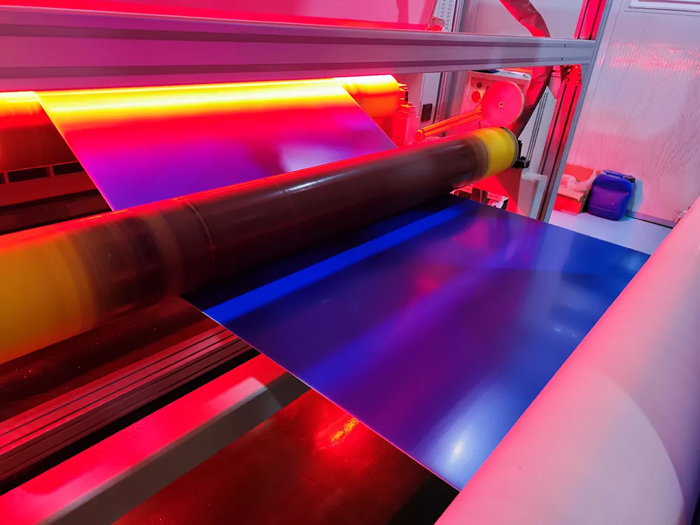 CTP plates for offset printing production line in Haomei aluminum factory