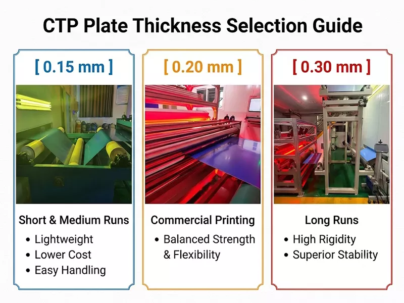 0.15 mm vs. 0.20 mm vs. 0.30 mm CTP Plates